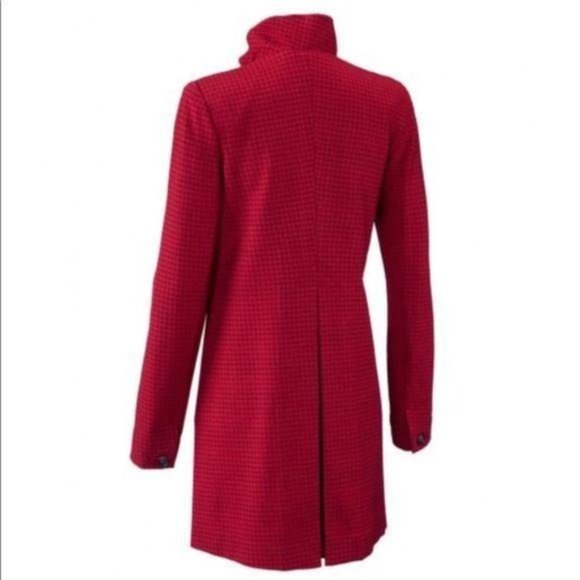 CAbi Red Houndstooth Celebration Jacket Coat - Picture 11 of 16